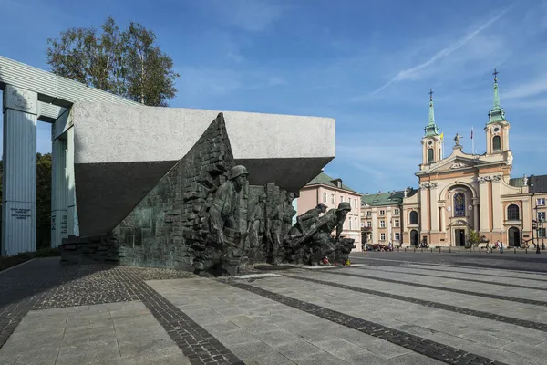 Varsóvia Monumento à Revolta em Varsóvia, Polônia — Fotografia de Stock
