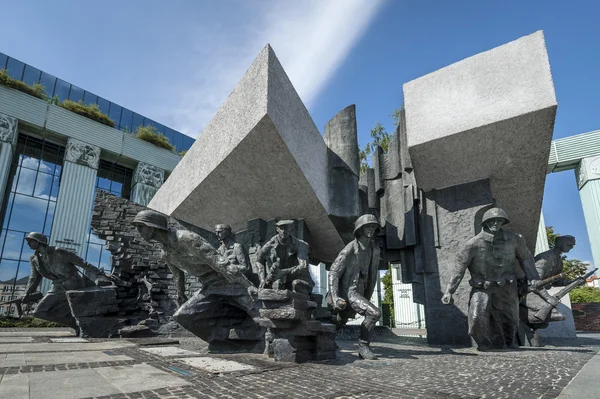 Warsaw Uprising Monument in Warsaw, Poland — Stock Photo, Image