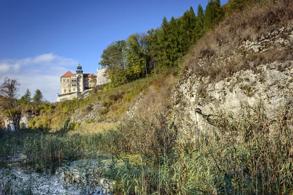 Vecchio castello chiamato Pieskowa Skala in Polonia — Foto Stock