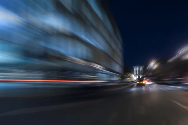 Aceleração noturna movimento de velocidade — Fotografia de Stock