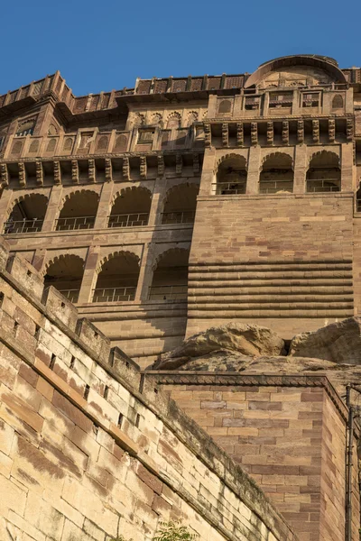 在焦特布尔，拉贾斯坦邦，印度 mehrangarh 堡垒 — 图库照片
