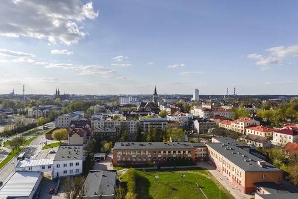 A légi felvétel a Bialystok, Lengyelország — Stock Fotó