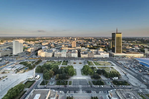 Panorama van Warschau, Polen — Stockfoto