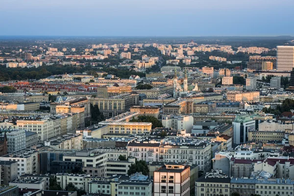 波兰华沙市的全景 — 图库照片