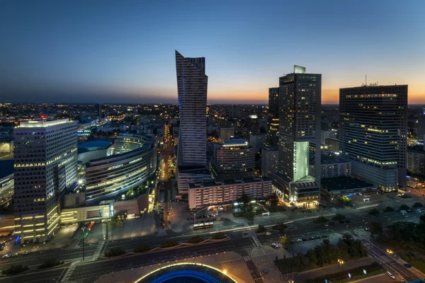 Panorama da cidade de Varsóvia, Polônia — Fotografia de Stock