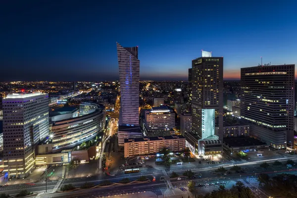 Panorama miasta Warszawa, Polska — Zdjęcie stockowe