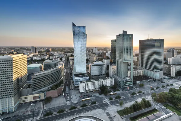 Панорама міста Варшава, Польща Ліцензійні Стокові Зображення