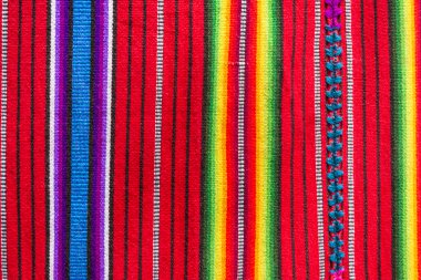 el yapımı geleneksel Guatemala kumaş