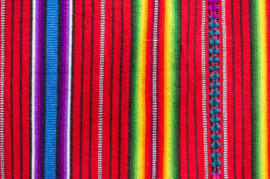 Handmade traditional guatemalan fabric clipart