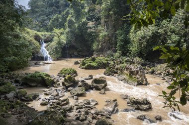 Semuc Champey waterfalls in summer, Guatemala clipart