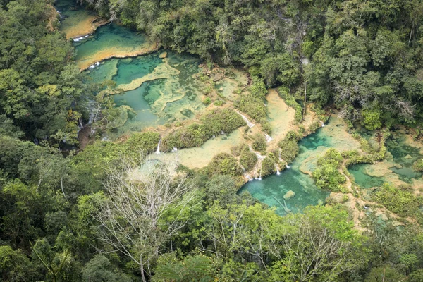 Semuc Champey waterfals in Guatemala — Stock Photo, Image