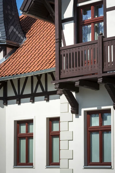 Old restored house exterior — Stock Photo, Image