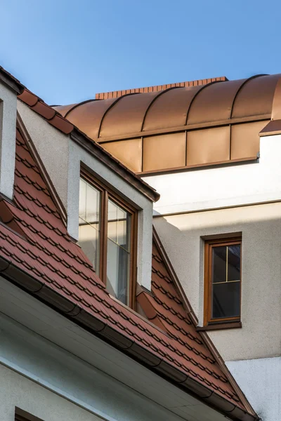 Wooden windows on the roof — Stock Image Wooden windows on the roof Stock Picture