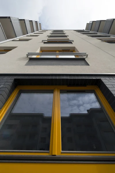 Yellow wooden window — Stock Image Yellow wooden window Stock Image