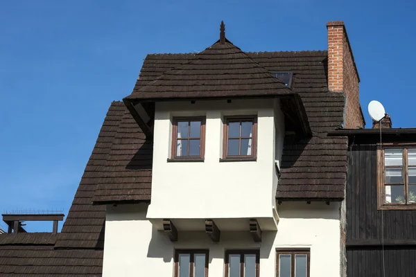 Old historic buildings in town Kazimierz Dolny, Poland — Stock Photo, Image