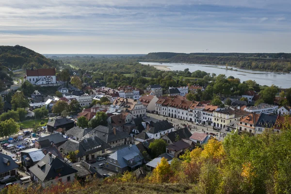 Panorama of the historic town Kazimierz Dolny in Poland — Stock Photo, Image