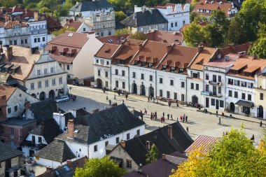 yaz panoraması tarihi kent kazimierz dolny, Polonya