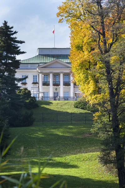 Palácio de Belweder - um de residência do presidente polonês. Varsóvia — Fotografia de Stock