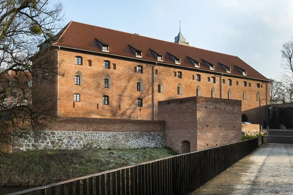 Ancien château médiéval gothique à Lidzbark Warminski — Photo