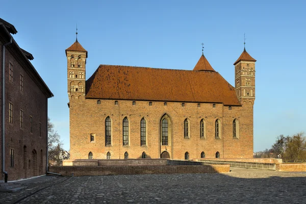 Old medieval castle in Lidzbark Warminski, Poland — Stock Photo, Image