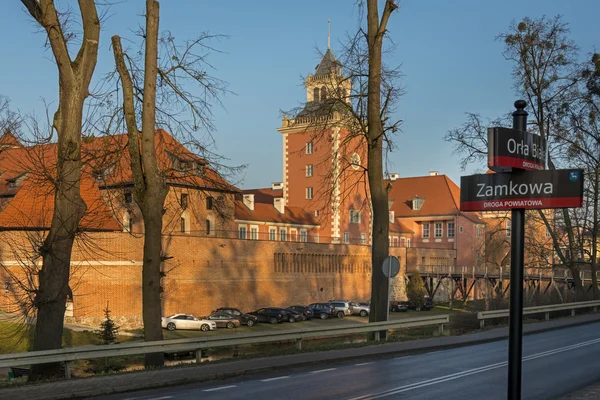 Old medieval, gothic castle in Lidzbark Warminski, — Stock Photo, Image