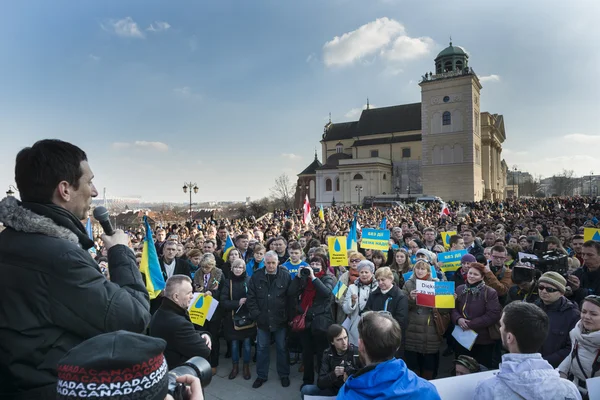 Demostración de apoyo a Ucrania — Foto de Stock