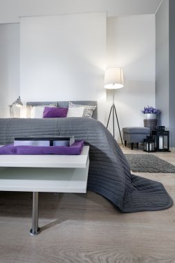 Modern yatak odası iç tasarımı 