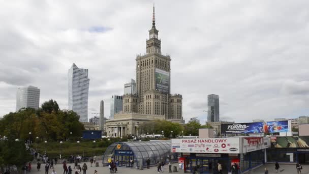 Panorama della città di Varsavia, Polonia — Video Stock