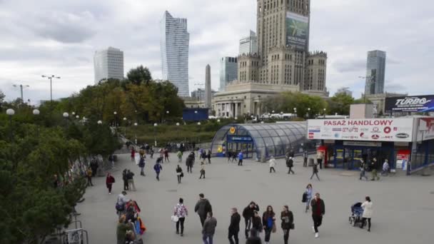 Centro de Varsovia — Vídeo de stock