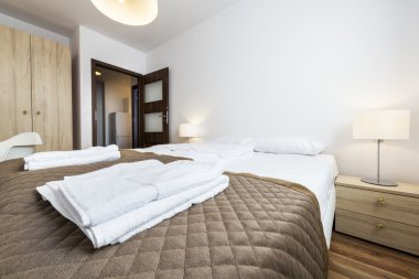 Modern yatak odası iç tasarımı