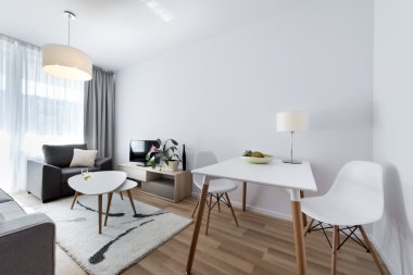 İskandinav tarzı odaya modern iç mekan tasarımları