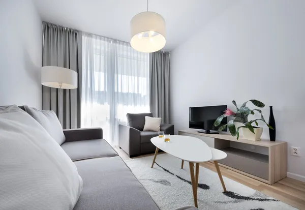 Modernes, weißes Interieur — Stockfoto