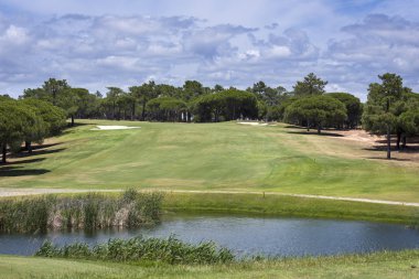 Golf course on Vilamoura, Portugal clipart