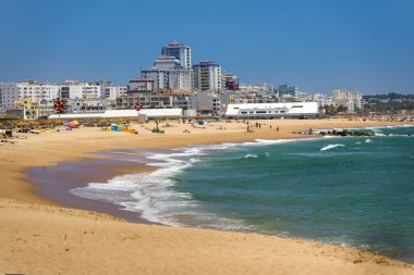 Vilamoura beach on South of Portugal clipart
