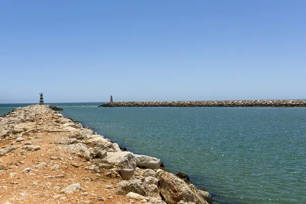 Entrance to the Vilamoura harbor — Stock Photo, Image