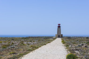 Lighthouse of Fortaleza de Sagres in Portugal clipart
