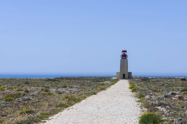 Leuchtturm von fortaleza de sagres in portugal — Stockfoto