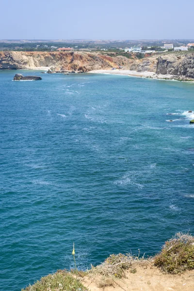 Małej zatoczce na od Portugalii w sagres — Zdjęcie stockowe