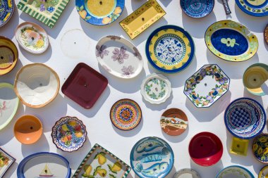 geleneksel Portekizce duvar plakaları el işi.