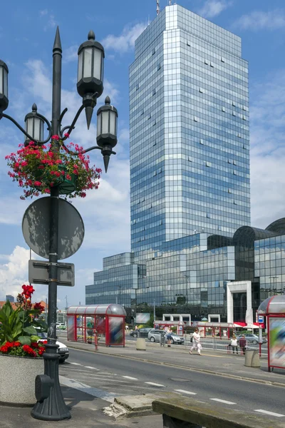 Center of Warsaw - Bankowy Square — Stock Photo, Image