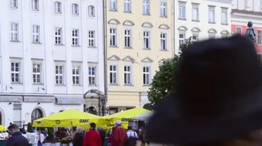 adam mickiewicz anıt ana meydanda Krakow, Polonya