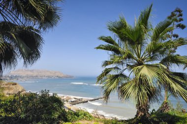 Miraflores bölgesinde manzara Lima, peru