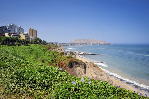 Paisajes del distrito de Miraflores en Lima, Perú —  Fotos de Stock