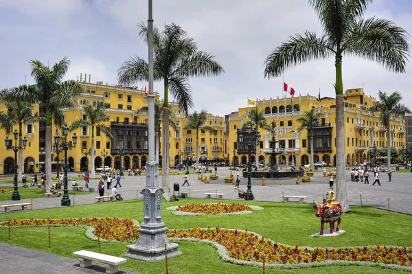 Plaza de armas en Lima, Perú —  Fotos de Stock