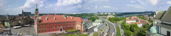 Πανόραμα της παλιάς πόλης στη Βαρσοβία, Πολωνία. — Φωτογραφία Αρχείου