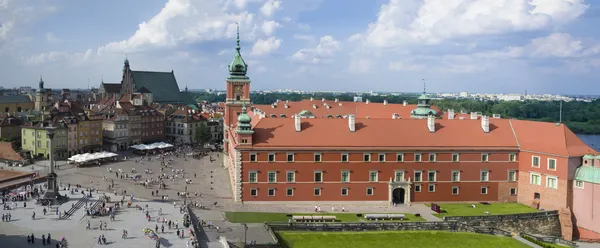 Panorama van de oude stad van Warschau, Polen. — Stockfoto