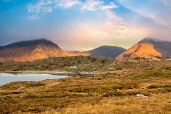 Шотландское Побережье Острове Небо Время Заката Шотландия Великобритания — стоковое фото