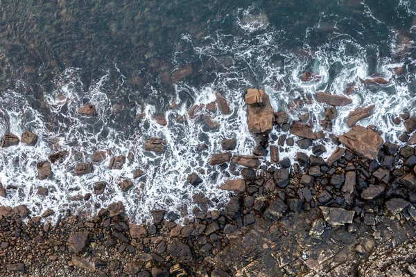 Top Drone View Elgol Beach Coastline Isle Skye Scotland — Stock Photo, Image