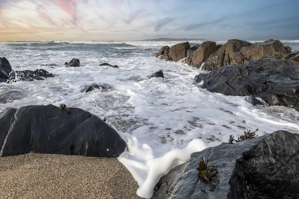 Scotish Lewis Harris Island Landscape Coastline Sunset United Kingdom — Stock Photo, Image