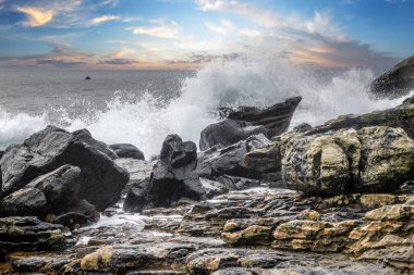 Elgol Sahili kıyısı, Skye Adası, İskoçya